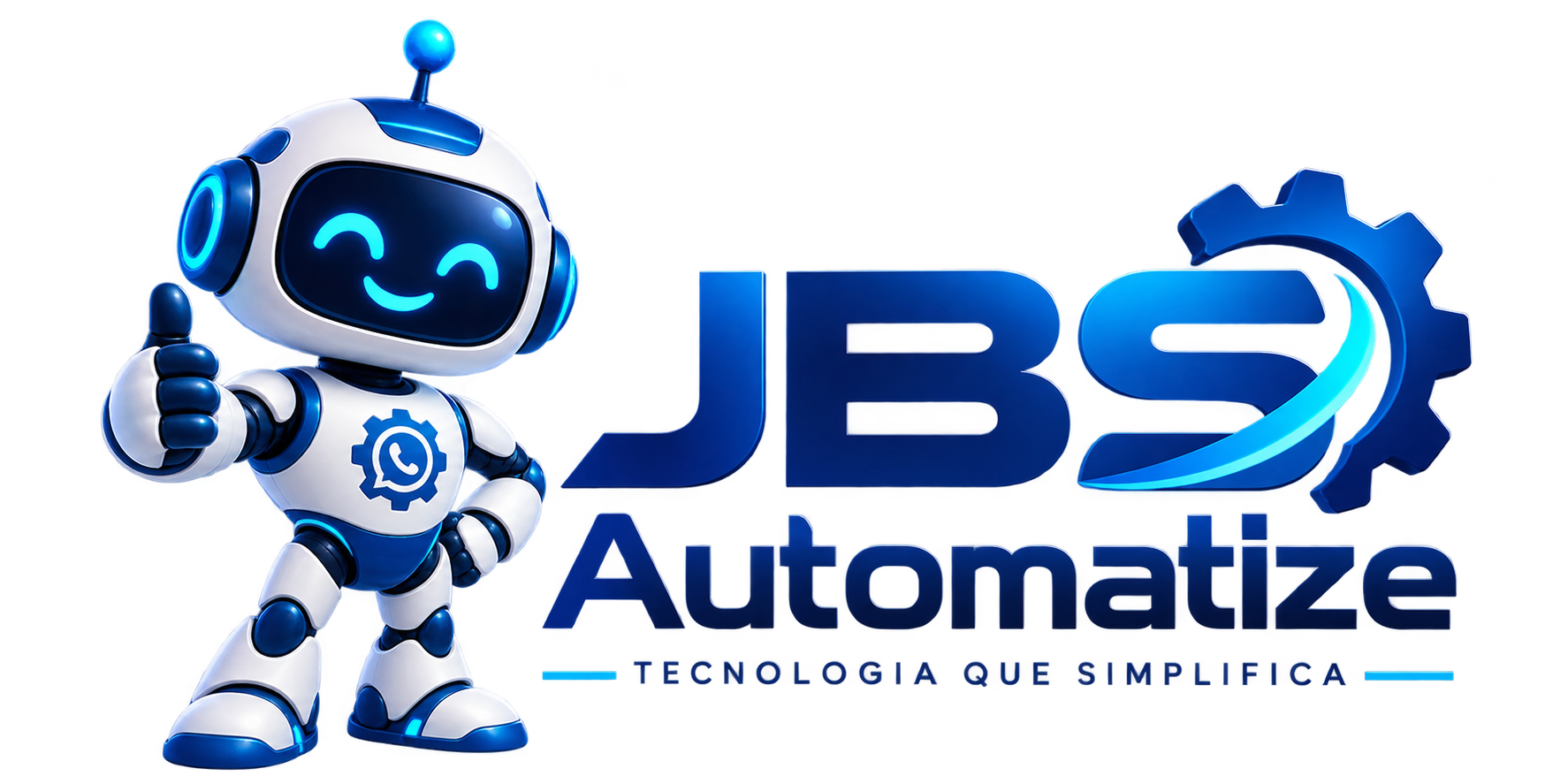 Mascote e logotipo da JBSAutomatize